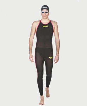 Abbigliamento Nuoto Uomo Arena Powerskin R-evo+ Open Water Suit - Closed Back Colorate | 08693HCYL