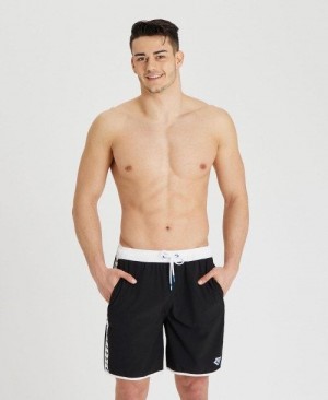 Bermuda Uomo Arena Icons Team Stripe Bermuda Nere Bianche | 18523ERYC