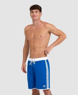 Bermuda Uomo Arena Icons Team Stripe Bermuda Blu Reale Bianche | 84237FTLS