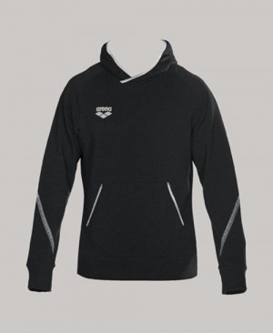 Felpa con Cappuccio Uomo Arena Team Line Hoody Nere | 28173AFUQ