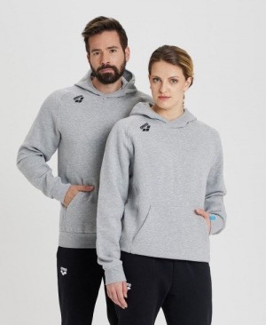 Maglioni Donna Arena Team Hooded Sweatshirt Panel Grigie | 54602UIKM
