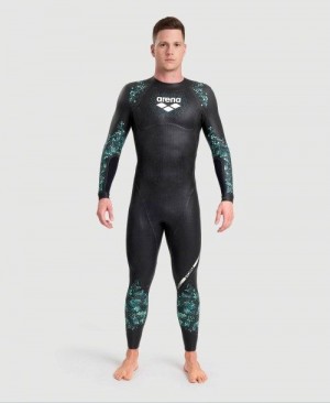 Muta Uomo Arena Powerskin Storm Wetsuit Corallo Blu Nere | 76908NJQO