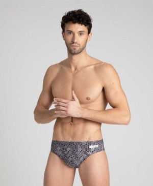 Slip Uomo Arena Kikko Brief Nere Colorate Nere | 72015MDQH
