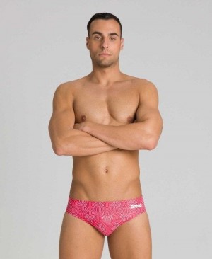 Slip Uomo Arena Kikko Brief Rosse Colorate Rosse | 47601QDSF