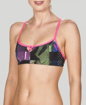 Top Donna Arena Be Top (Bandeau Top) Colorate Rosa | 75160COIH