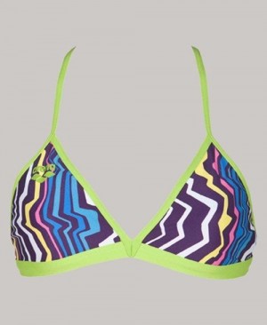 Top Donna Arena Zig Zag Tie Back Top Viola | 92163JWYA